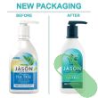 Jason Vegan Purifying Tea Tree Body Wash 30 fl oz bottle with tea tree leaf design

