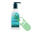 Close-up of Jason Vegan Purifying Tea Tree Body Wash showcasing the liquid texture

