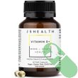 JSHealth Vitamin D Formula Bone Heart Health Support 60 Soft Caps packaging with soft capsule details and gluten-free icon.

