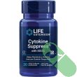 life extension cytokine suppress with egcg 30 vegetarian capsules front label

