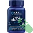 life extension dmae bitartrate 150 mg supplement facts panel close-up