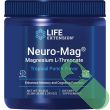Back label of Life Extension Neuro-Mag Powder with dosage and usage instructions

