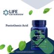 "Side view of Life Extension Pantothenic Acid Vitamin B5 500mg bottle – dietary supplement details"


