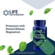 Supplement Facts label showing potassium citrate and magnesium forms in Life Extension supplement

