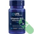 "Close-up of Life Extension Vitamin B12 Methylcobalamin 1mg label – supports energy and nerve health"

