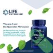 "Top view of Life Extension Vitamin C and Bio-Quercetin Phytosome bottle, sealed tamper-evident cap, 60 tablet count"

