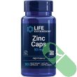 Ingredient list on Life Extension Zinc Caps immune support supplement label

