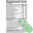 Supplement facts label for mykind Organics Women’s Multivitamin 40+ – detailed dosage of vitamins and organic ingredients