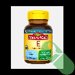 Nature Made Vitamin E 400 IU 267 mg d-Alpha 100 Softgels bottle with one softgel beside for serving example.

