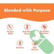 Capsules spilled beside Nature Made Wellblends Immune & Respiratory bottle showing capsule size

