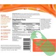 Supplement facts label showing vitamins D3, C, zinc, biotin, and melatonin per serving

