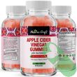 Supplement facts panel of Natures Craft Apple Cider Vinegar Gummies showing vitamin content.

