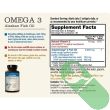 closeup of omega 3 supplement bottle with natural ingredients list