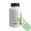 Supplement facts panel on NOW Ginger Root bottle highlighting 1100 mg ginger root powder per serving

