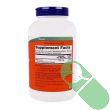 Supplement Facts label showing elemental magnesium content in NOW Magnesium Oxide Powder


