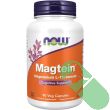 NOW Magtein Magnesium L-Threonate bottle front label – 90 vegetarian capsules cognitive support

