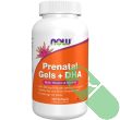 "Angle shot of NOW Prenatal Gels – fish oil and multivitamin blend"

