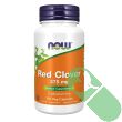 NOW Red Clover Herbal Supplement bottle with 100 vegetarian capsules and natural women’s health label

