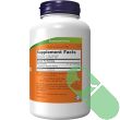 Supplement facts label on NOW Saw Palmetto bottle highlighting 550 mg standardized extract

