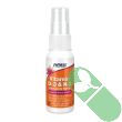 "Angled product shot of NOW Vitamin D-3 & K-2 Liposomal Spray showing bottle and label"

