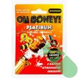 Oh Honey! 25000 Platinum Male Enhancement Sachet bright orange packaging with bee mascot

