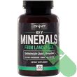 Two Onnit Key Minerals capsules next to the bottle on white background

