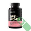 Optimum Nutrition's Opti-Women multivitamin providing daily nutritional support for active women with 120 easy-to-consume capsules.