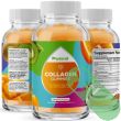 Side view of Phytoral Hydrolyzed Collagen Gummies bottle with visible gummies.

