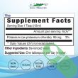 "Supplement facts panel of Eidon Ionic Minerals Potassium Dietary Mineral Supplement"

