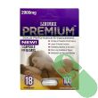 The packaging of Premium 2900mg male enhancement capsule promising 18 days of enhanced sexual performance.