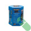 Rhino 69 Honey single 20 g blue sachet back view with quality label and barcode