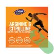 “120 vegetarian capsules of NOW Sports Arginine & Citrulline in a clear bottle with product branding”


