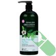 Avalon Organics Scalp Treatment Tea Tree Shampoo 32 oz bottle on a bathroom shelf

