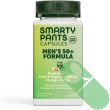 SmartyPants Men's 50+ Formula Multivitamin – front view of bottle with label showing 30 vegetarian capsules
