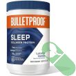Bulletproof Sleep Collagen Protein Powder – 10.4 oz container with lucuma vanilla label and blue design