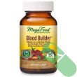 Close-up of MegaFood Blood Builder Iron Supplement capsules – easy to swallow iron tablets