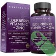 Complete 5-in-1 immune system support with elderberry, vitamin C, zinc, D3, and ginger – Viva Naturals 120 caps


