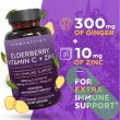 Powerful antioxidant-rich elderberry supplement for immune health – Viva Naturals 5-in-1 immune booster capsules
