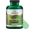 “Swanson Turmeric supplement bottle on clean white background emphasizing full spectrum label”


