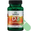 "Swanson Vitamin D3 Bone & Immune Health Supplement – 250 Softgels packaging emphasizing bone and immune support benefits."
