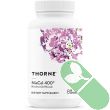 Nutrition label for Thorne Niacel 400 showing active ingredients and excipients