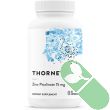 Thorne Research Zinc Picolinate bottle with 60 capsules and label detail

