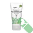 "Front view of Vitamin E Fragrance Free Sensitive Skin Shea Hand Repair Cream 2 oz tube"

