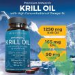 Omega-3 content with EPA and DHA on Viva Naturals krill oil label