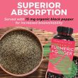 Viva Naturals Organic Turmeric Ginger Digestion Support 90 capsules bottle with clear organic label and branding

