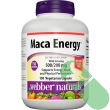 Webber Naturals Maca Energy Performance Enhancer bottle front label with 150 vegetarian capsules

