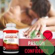 Close-up of Wellbeing Korean Red Panax Ginseng capsules, showcasing plant-based shell

