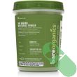"BareOrganics Wheat Grass Powder 8 oz container with BPA-free and reusable features"

