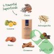 Golden Mellow Mix turmeric latte powder label with spice ingredient info.

