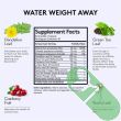 "Herbal supplement Youth Tonic Water Weight Away with dandelion, green tea, and cranberry for natural detox"

